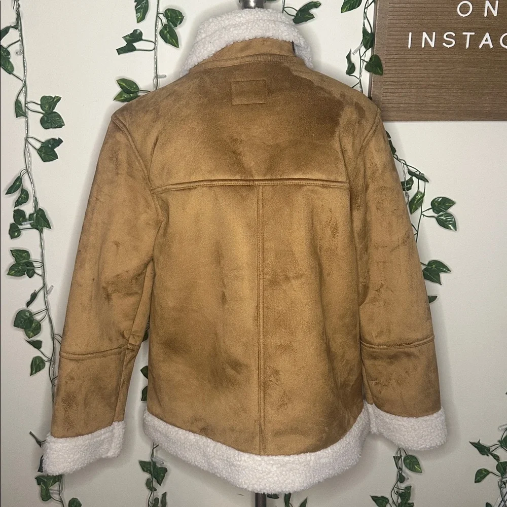 Old Navy Sherpa Lined Moto Jacket NWT - Picture 6 of 8